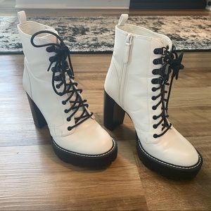 Bp x Claudia sulewski platform heeled combat boots